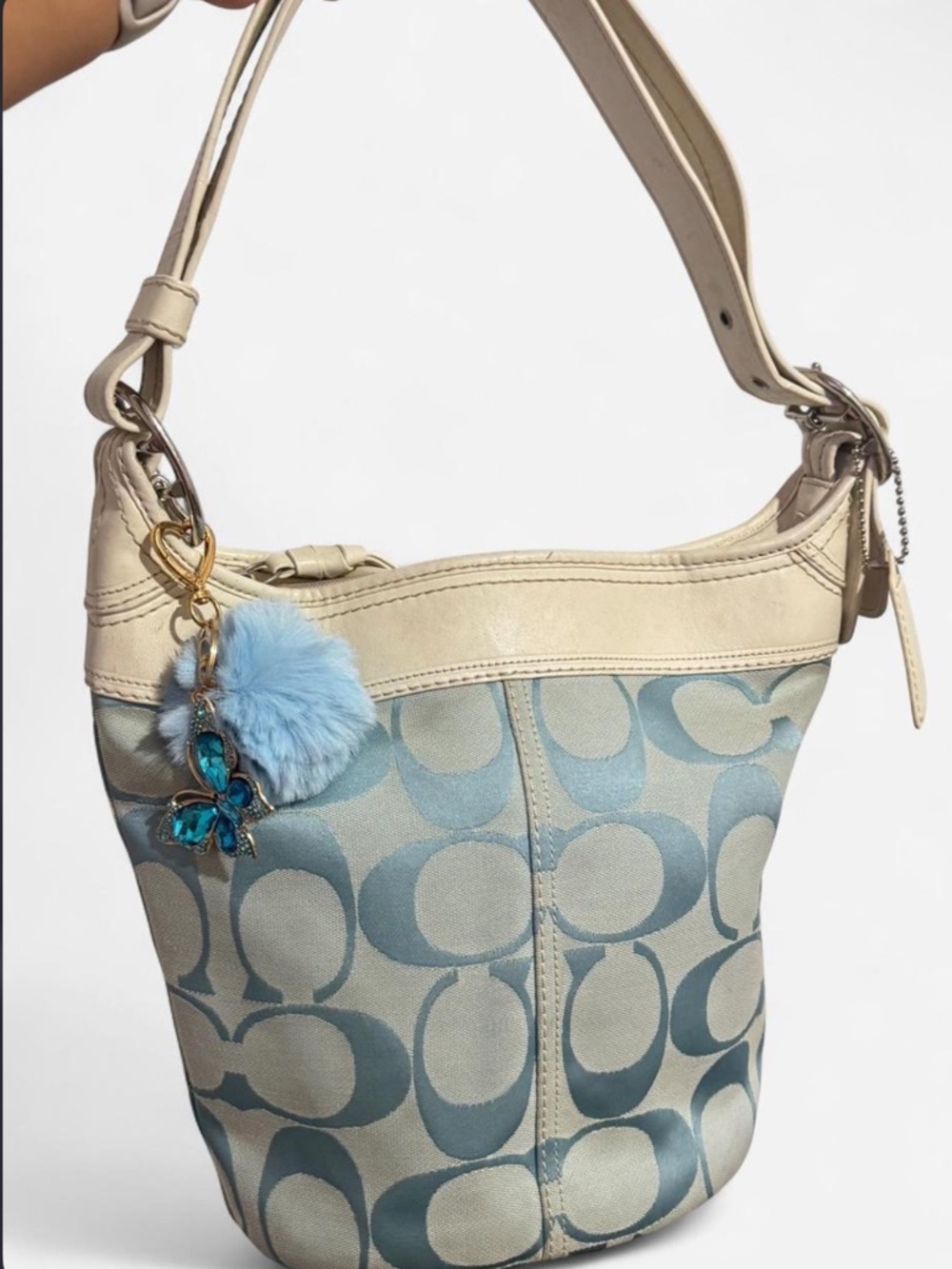 Coach Y2K Bleecker Signature Duffle Bucket Bag